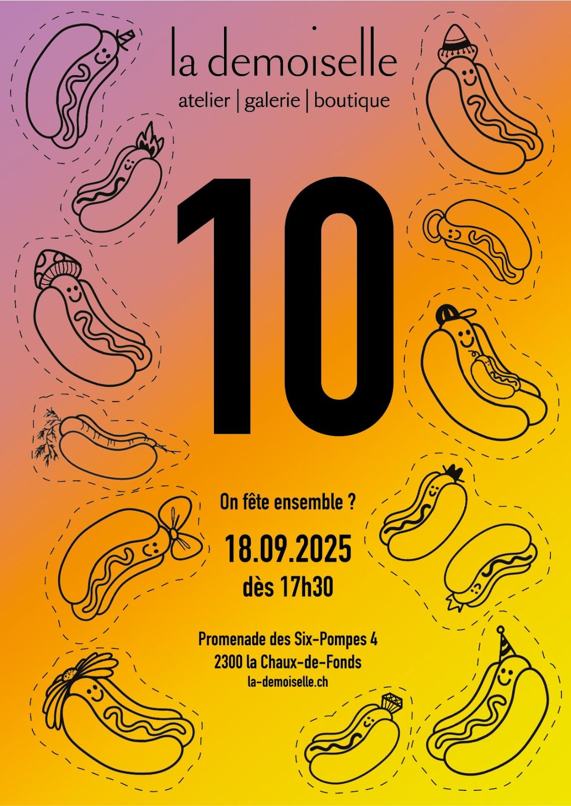 10 ans de la demoiselle